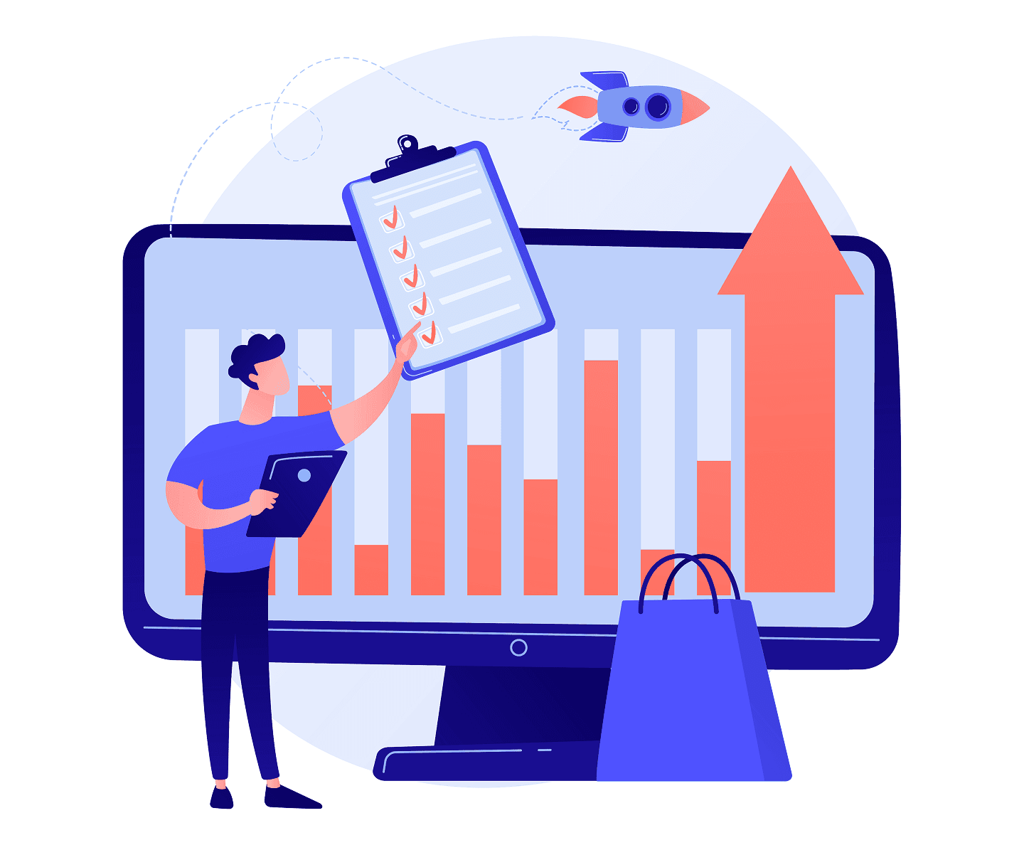 Utilisateur faisant sa checklist avant d'acheter