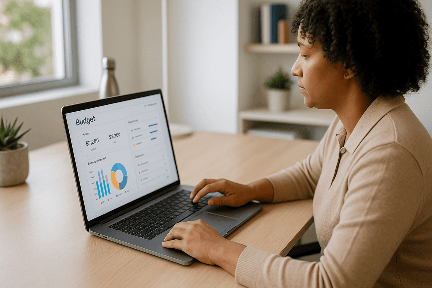 Chef de projet planifiant le budget du site web