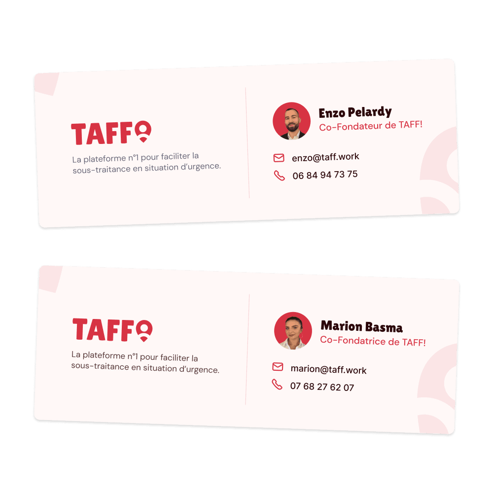 Signature de mail TAFF!