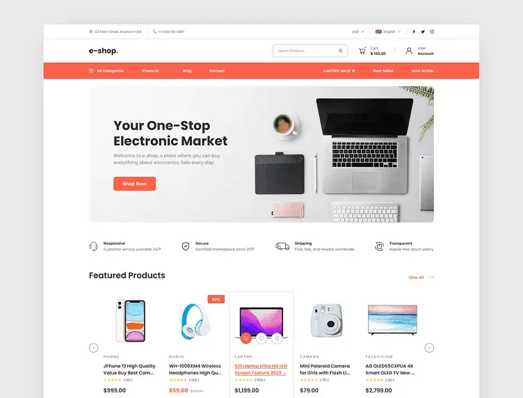 interface ecommerce