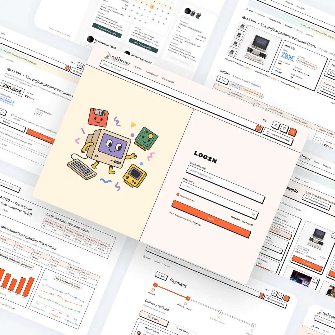 Interfaces desktop Rethrow