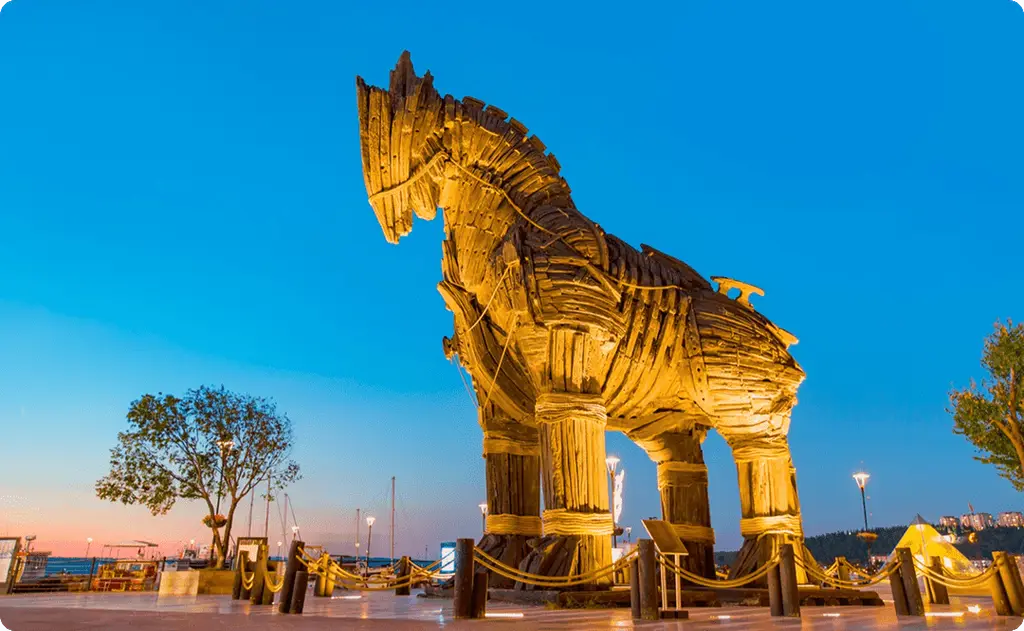 Cheval de Troie symbolisant une extension de navigateur détournée