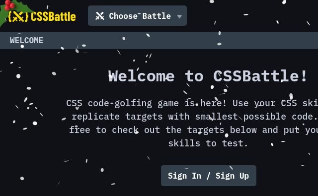 Screenshot de CSS Battle