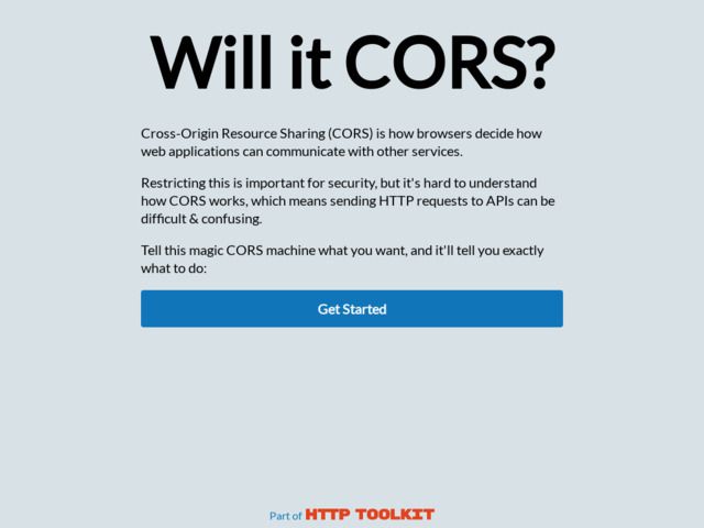 Screenshot de Will it CORS?