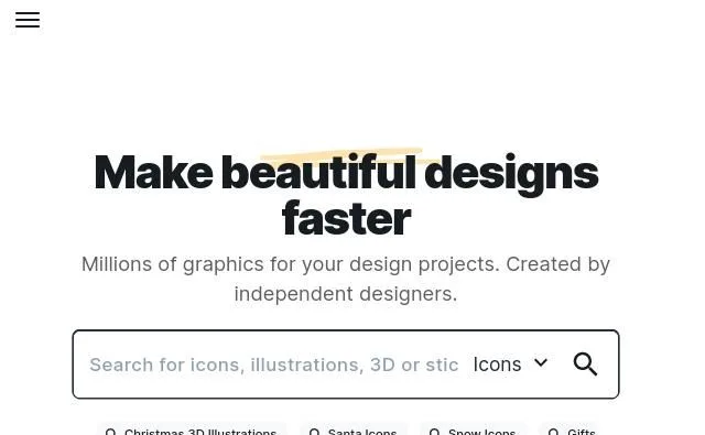 Screenshot de Iconfinder
