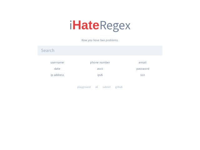 Screenshot de I hate Regex