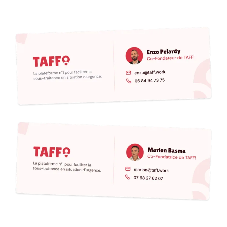 Signature de mail TAFF!