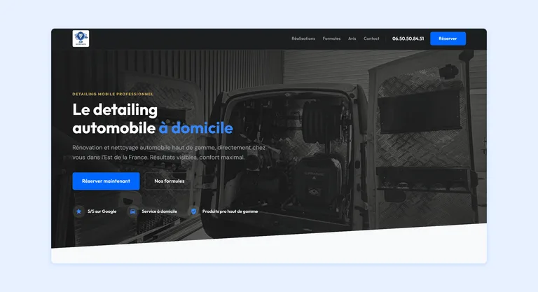 Site web GP Detail Auto
