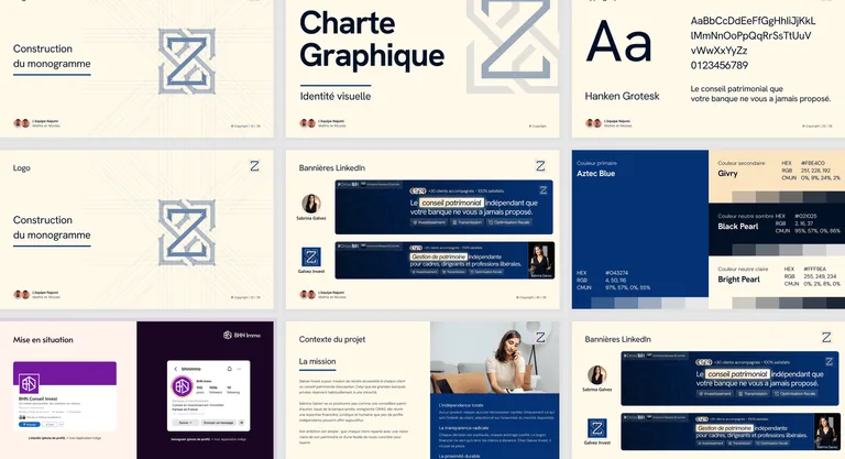 Charte graphique Galvez Invest