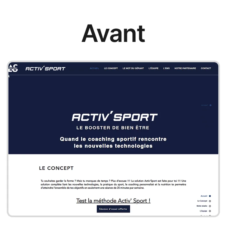 avant le site activsport
