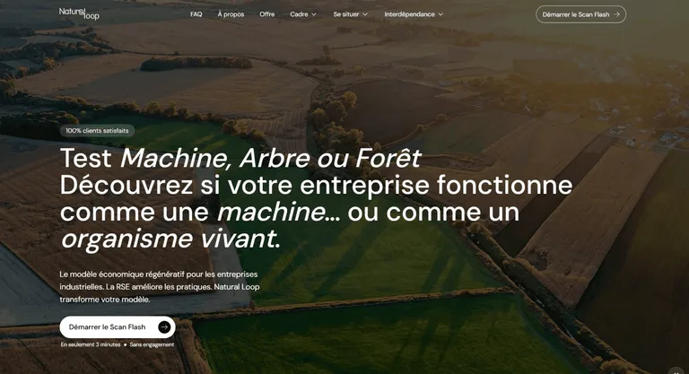 interface du site naturalloop.fr