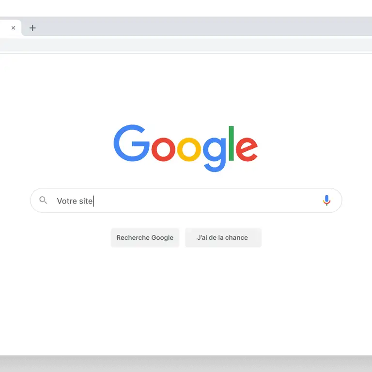 Page d'accueil du moteur de recherche Google