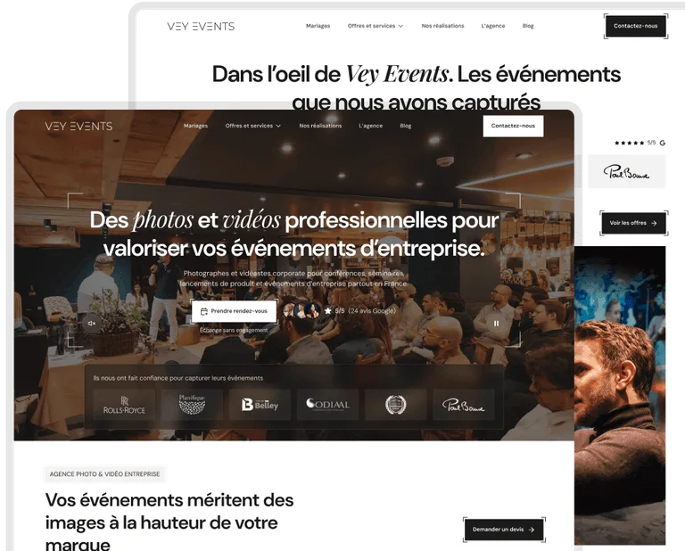 interface site vitrine