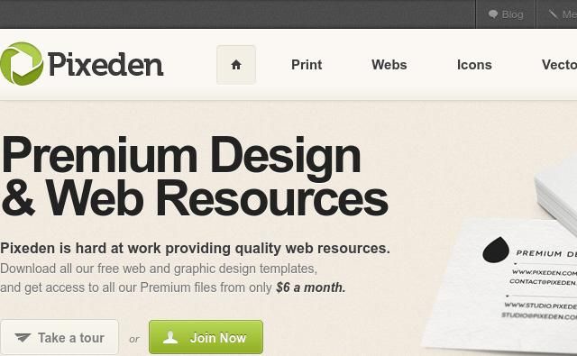 Screenshot de Pixeden