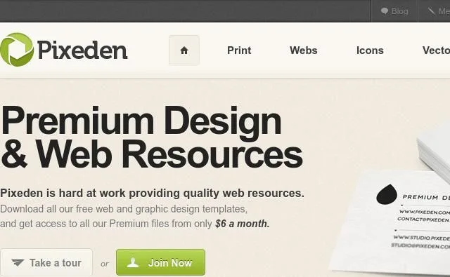 Screenshot de Pixeden