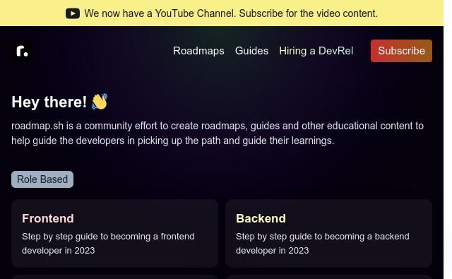 Screenshot de Roadmap