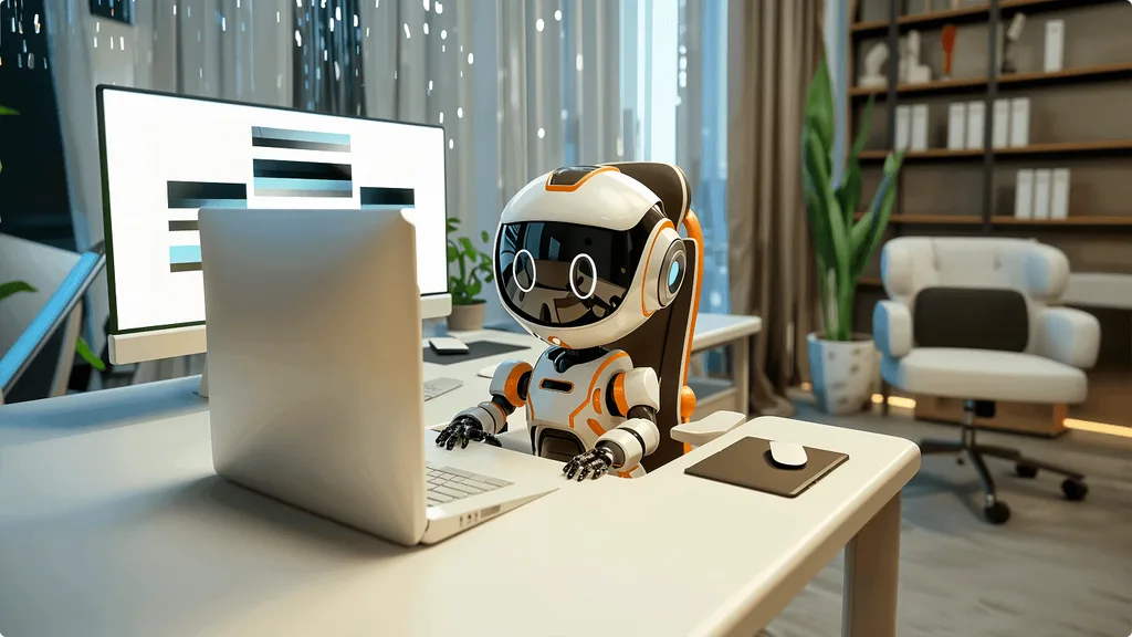 Robot faisant un site internet
