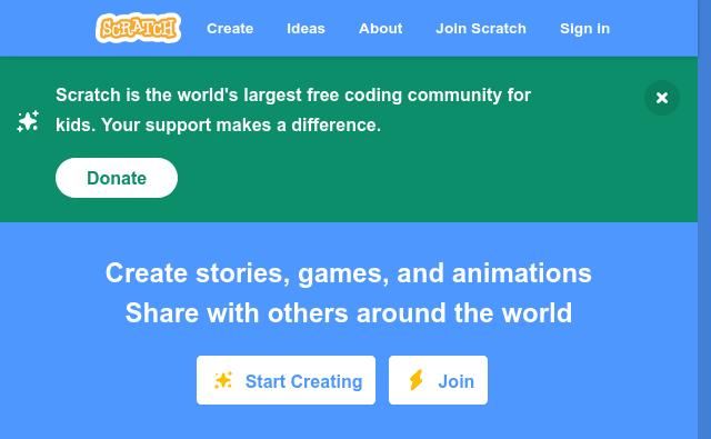 Screenshot de Scratch