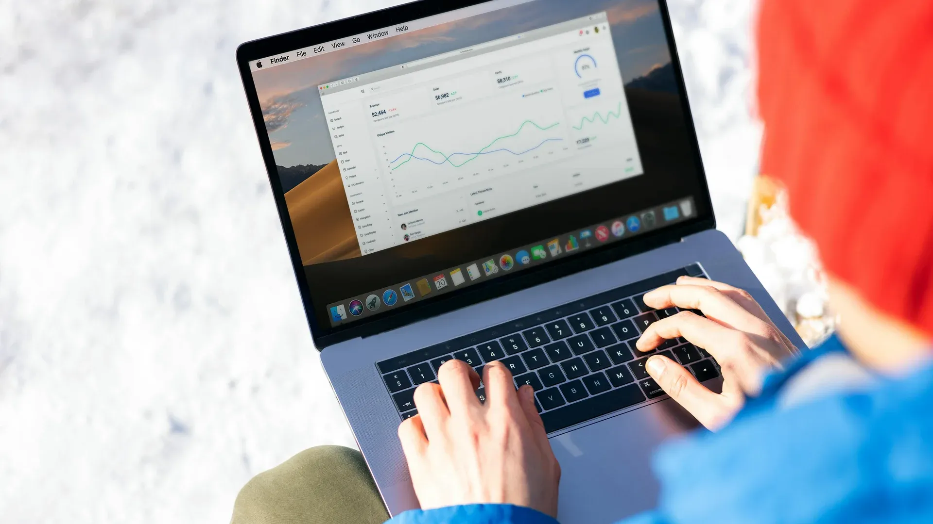 Tableau de bord d'analyse du trafic web d'une PME