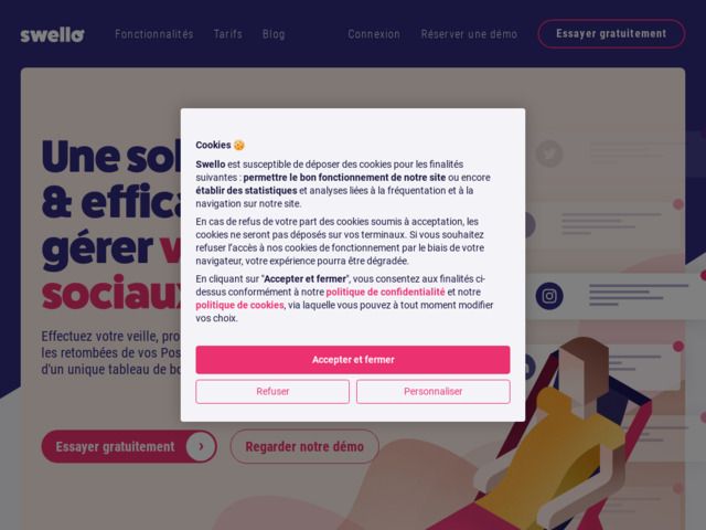 Screenshot de Swello