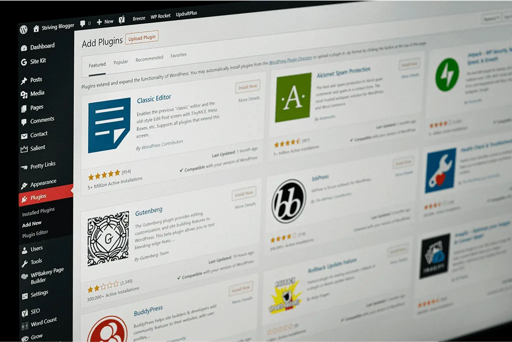 Page Plugins Wordpress